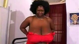 Watch this seductive ebony MILF unleash her massive assets in a jaw-dropping show that will leave you begging for more. Brace yourself for the ultimate big tits experience!