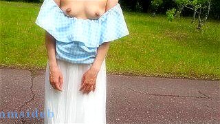 Japanese My Wife Public flashing in the park - The Secret “VLOG” Episode 15