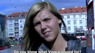 Czecj streets - Ilona takes cash for public sex